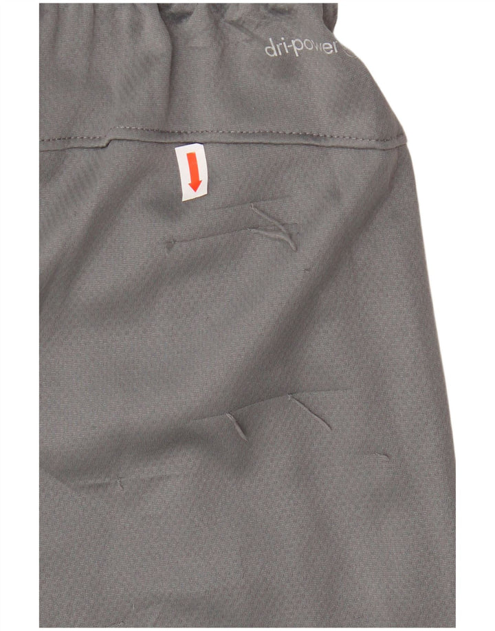 RUSSELL ATHLETIC Mens Dri-Power Sport Shorts Large Grey Colourblock