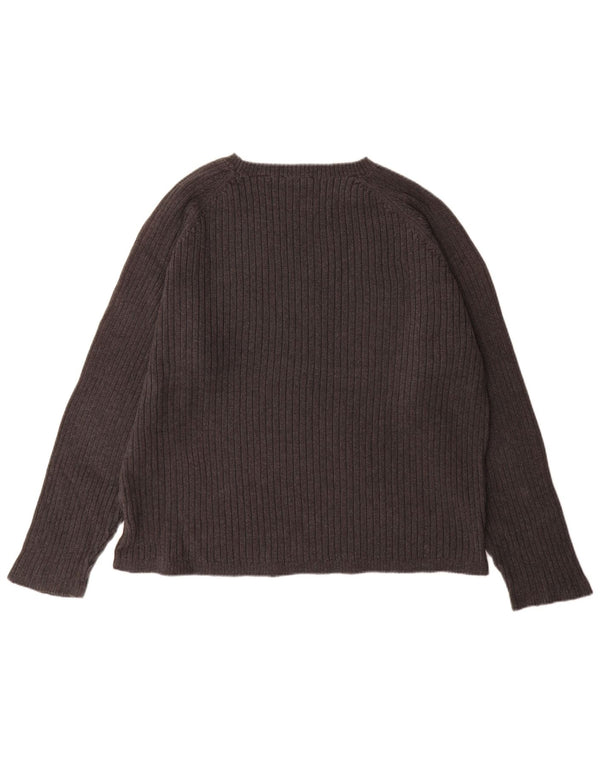 Timberland Mens Boat Neck Jumper Sweater XL Grey Cotton