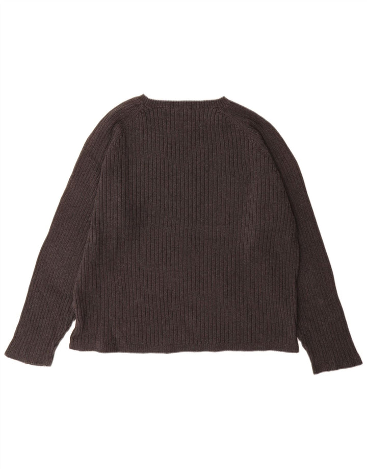 Timberland Mens Boat Neck Jumper Sweater XL Grey Cotton