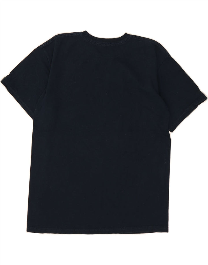 ADIDAS Mens T-Shirt Top Medium Navy Blue Cotton Vintage Adidas and Second-Hand Adidas from Messina Hembry 