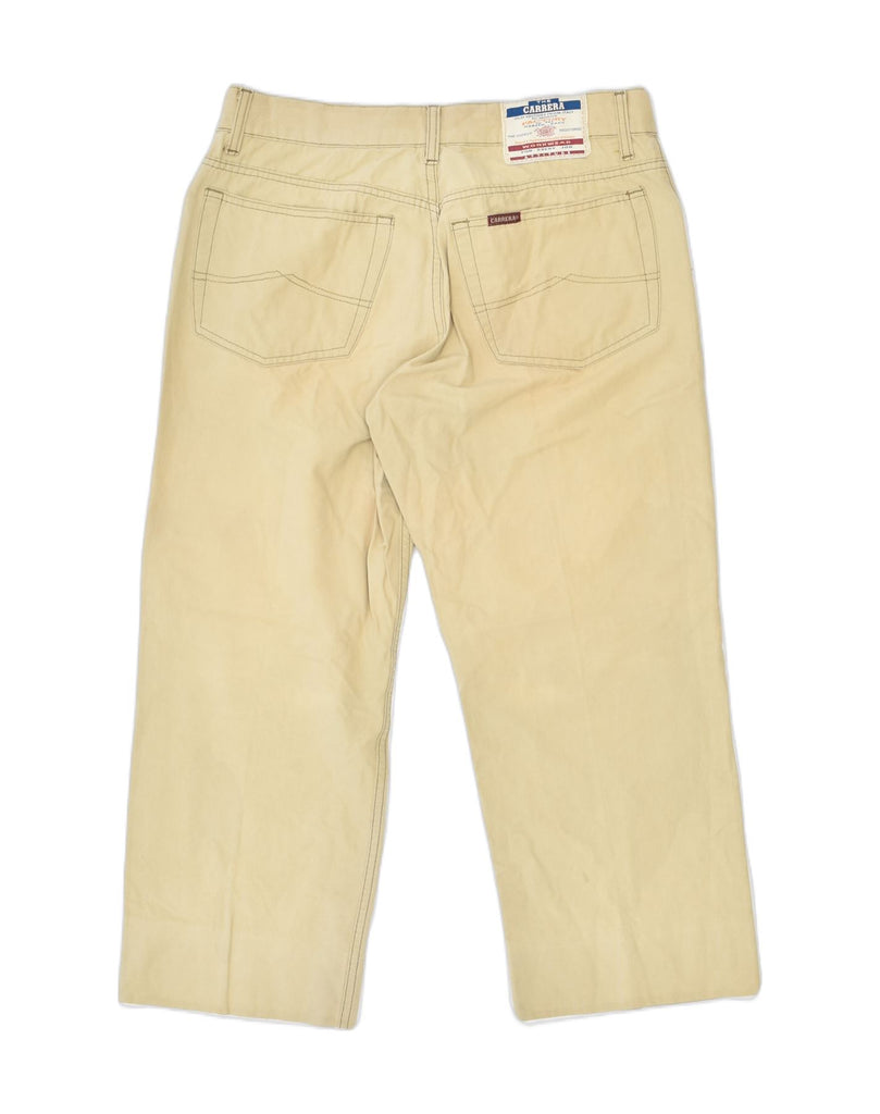 CARRERA Mens Workwear Straight Capri Trousers W32 L24 Beige Cotton | Vintage Carrera | Thrift | Second-Hand Carrera | Used Clothing | Messina Hembry 