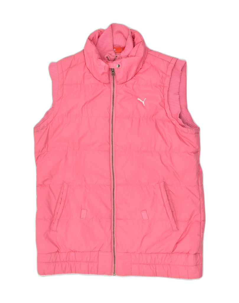 PUMA Womens Padded Gilet UK 18 XL Pink | Vintage Puma | Thrift | Second-Hand Puma | Used Clothing | Messina Hembry 