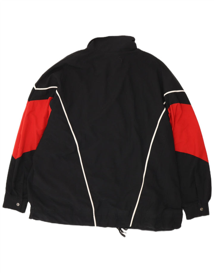 Nike Mens Bomber Jacket UK 47/48 2XL Black Colourblock Polyester
