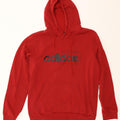 ADIDAS Mens Graphic Hoodie Jumper Medium Red Cotton Vintage Adidas and Second-Hand Adidas from Messina Hembry 