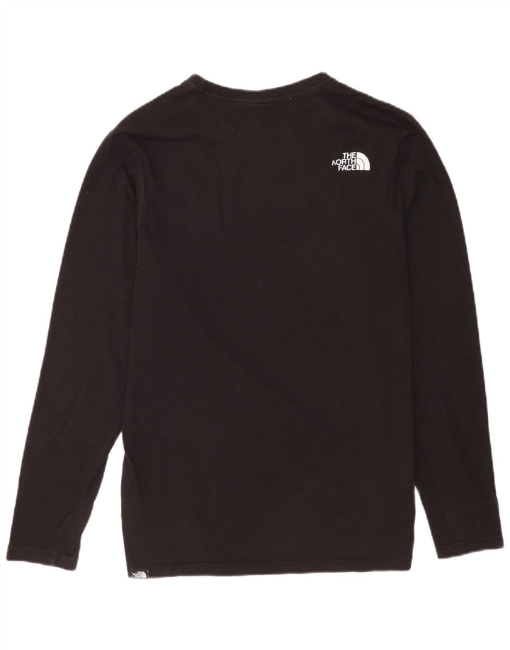 The North Face Mens Graphic Top Long Sleeve Small Black Cotton