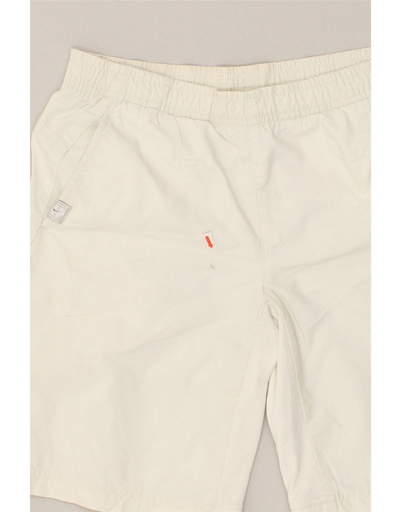 NIKE Boys Sport Shorts 10-11 Years Medium White Cotton | Vintage Nike | Thrift | Second-Hand Nike | Used Clothing | Messina Hembry 