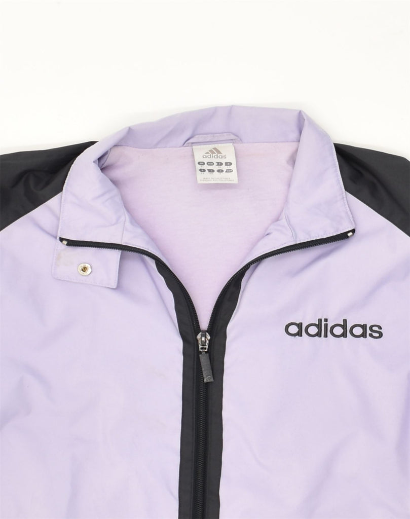 ADIDAS Womens Tracksuit Top Jacket UK 8 Small  Purple Colourblock | Vintage Adidas | Thrift | Second-Hand Adidas | Used Clothing | Messina Hembry 