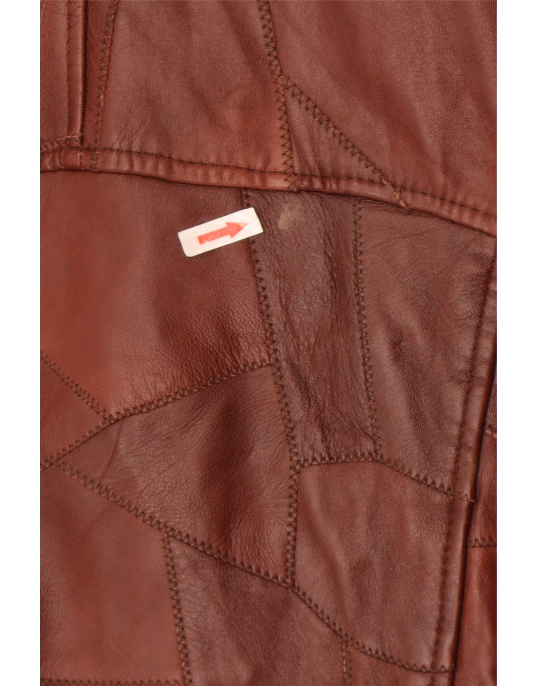 Vintage Mens Leather Jacket UK 44 2XL Brown