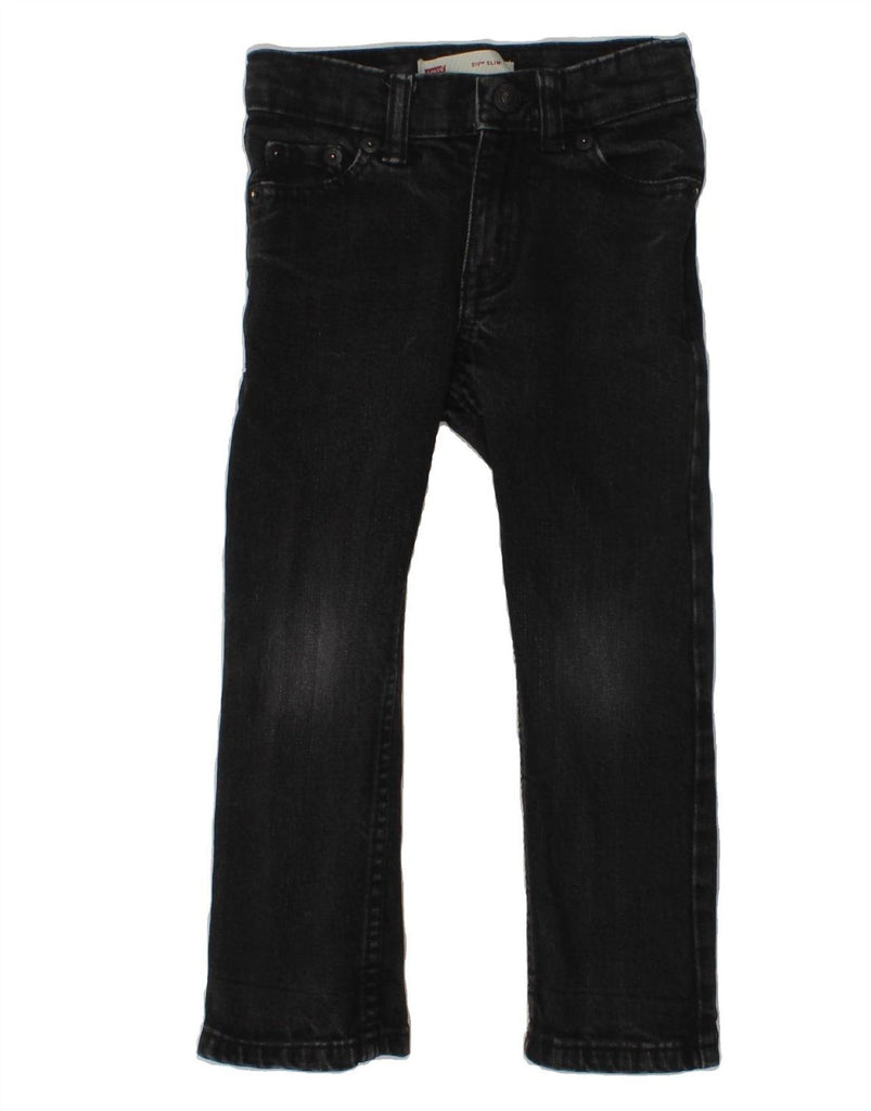 LEVI'S Girls 511 Slim Jeans 2-3 Years W20 L14  Black Cotton | Vintage Levi's | Thrift | Second-Hand Levi's | Used Clothing | Messina Hembry 