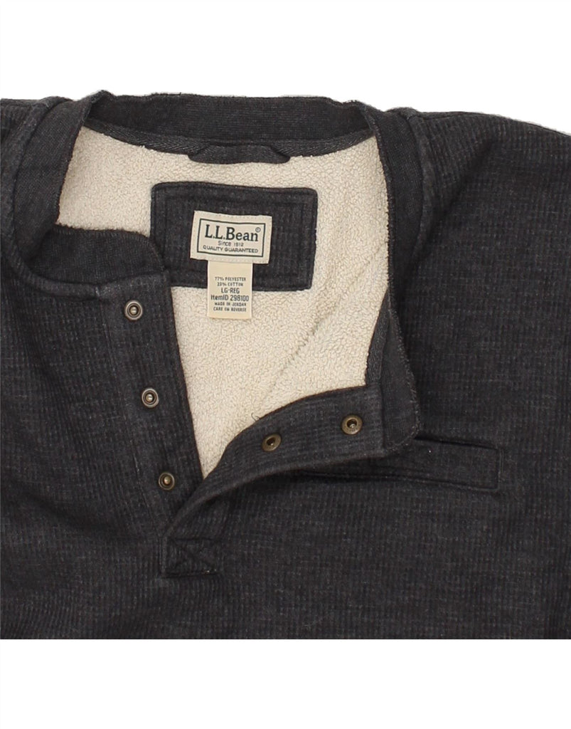 L.L.BEAN Mens Sweatshirt Jumper Large Grey Polyester | Vintage L.L.Bean | Thrift | Second-Hand L.L.Bean | Used Clothing | Messina Hembry 