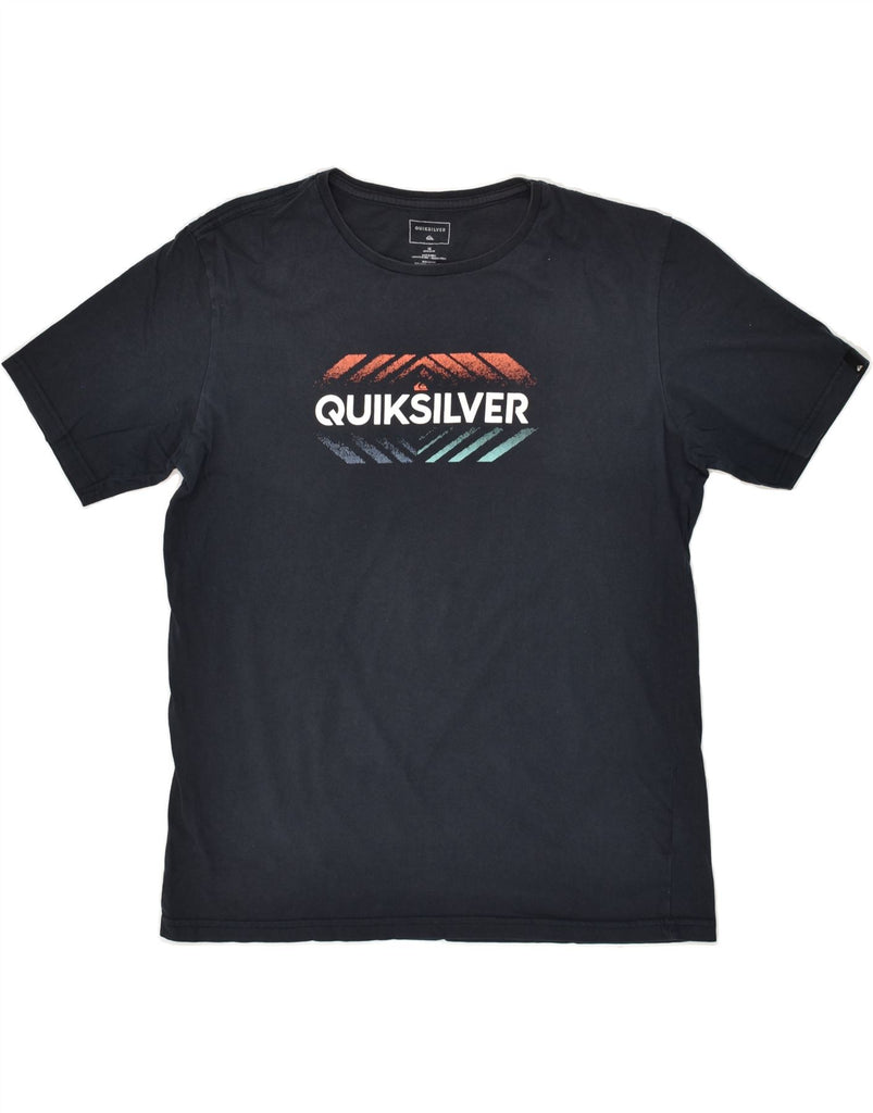 QUIKSILVER Boys Regular Fit Graphic T-Shirt Top 15-16 Years Navy Blue | Vintage Quiksilver | Thrift | Second-Hand Quiksilver | Used Clothing | Messina Hembry 