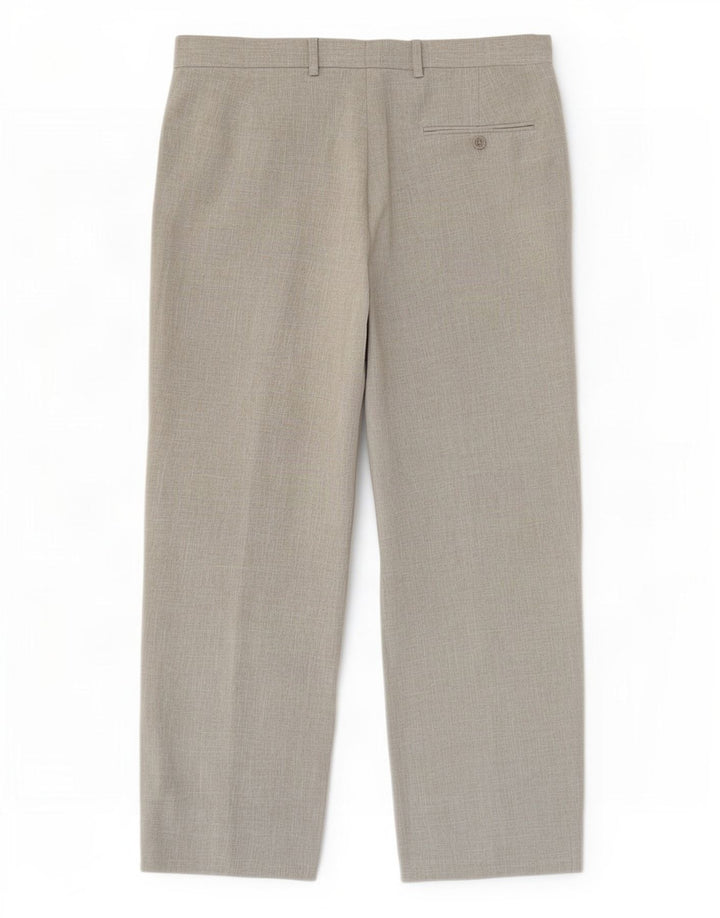 Marks & Spencer Mens Pegged Suit Trousers W32 L29 Grey Polyester