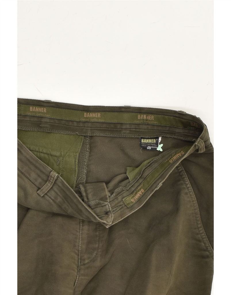 VINTAGE Mens Straight Cargo Trousers IT 50 Large W33 L31 Green Cotton | Vintage Vintage | Thrift | Second-Hand Vintage | Used Clothing | Messina Hembry 