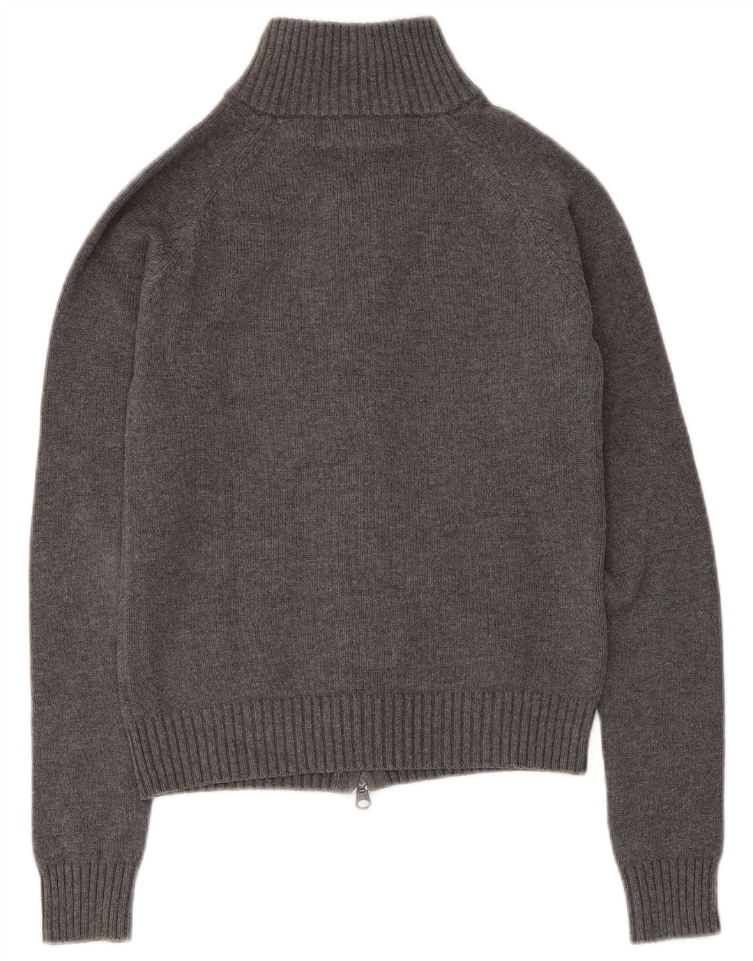 Zara Womens Cardigan Sweater UK 8 Small Grey Cotton
