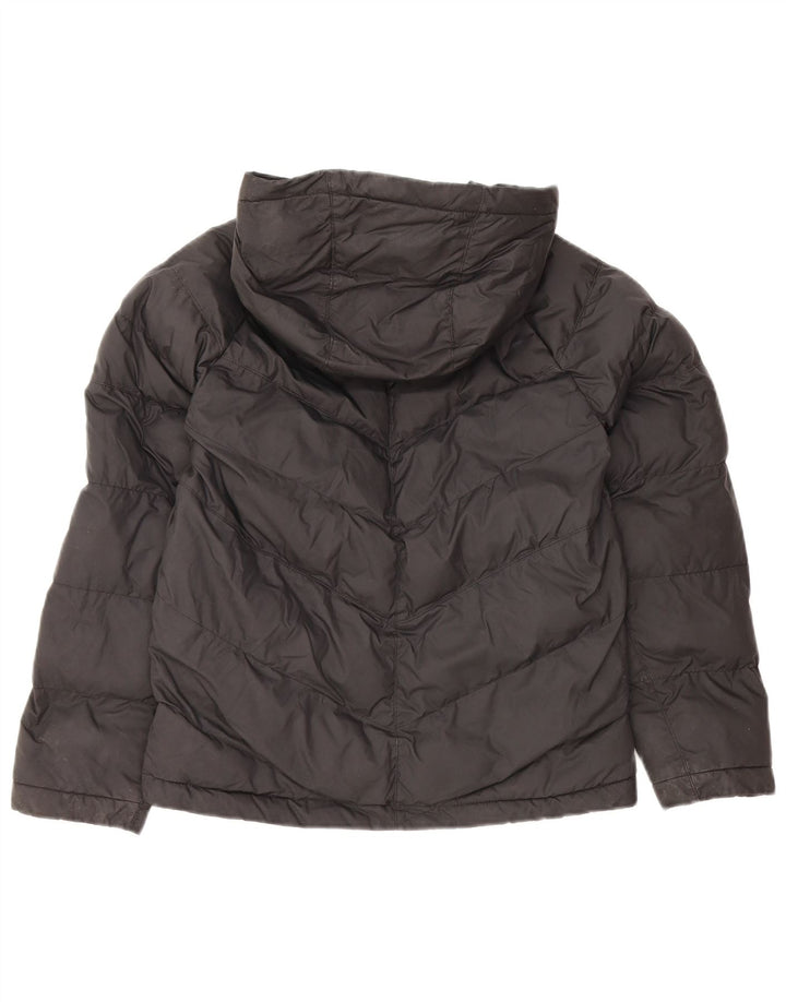 Nike Boys Hooded Padded Jacket 10-11 Years Medium Black Polyester