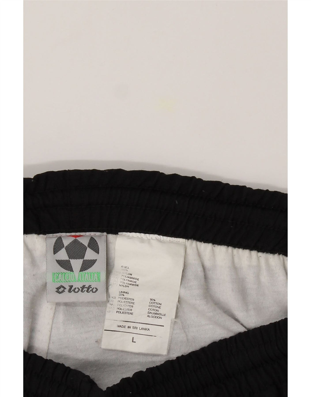 LOTTO Mens Tracksuit Trousers Joggers Large  Black Polyamide Vintage Lotto and Second-Hand Lotto from Messina Hembry 