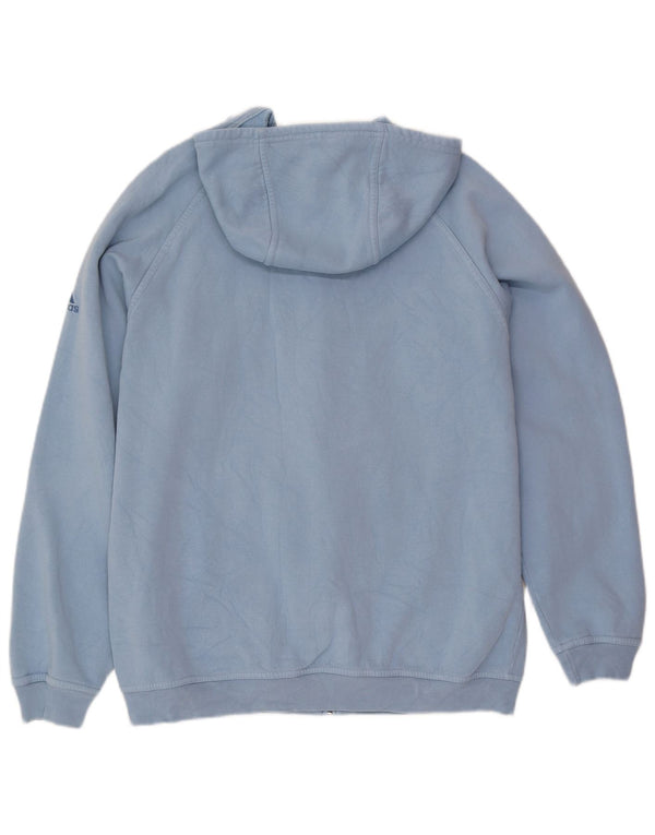 Adidas Mens Graphic Zip Hoodie Sweater UK 42/44 Large Blue