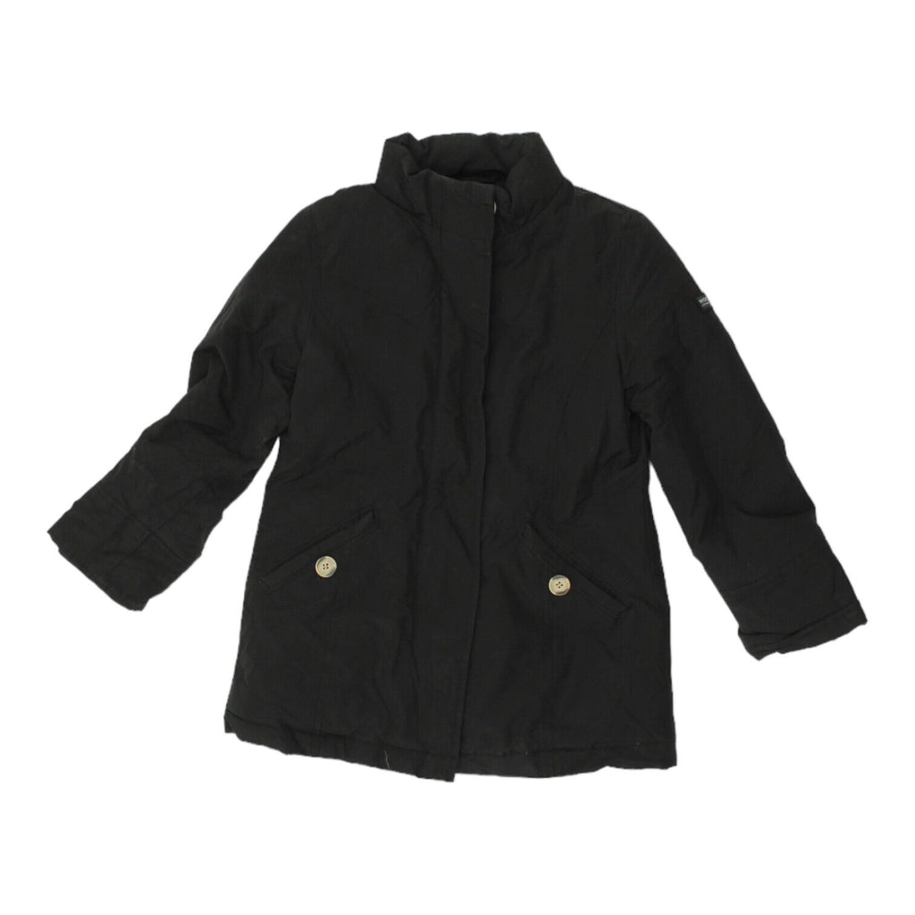 Woolrich Girls Black Padded Coat | Vintage High End Outdoors Designer Kids VTG | Vintage Messina Hembry | Thrift | Second-Hand Messina Hembry | Used Clothing | Messina Hembry 