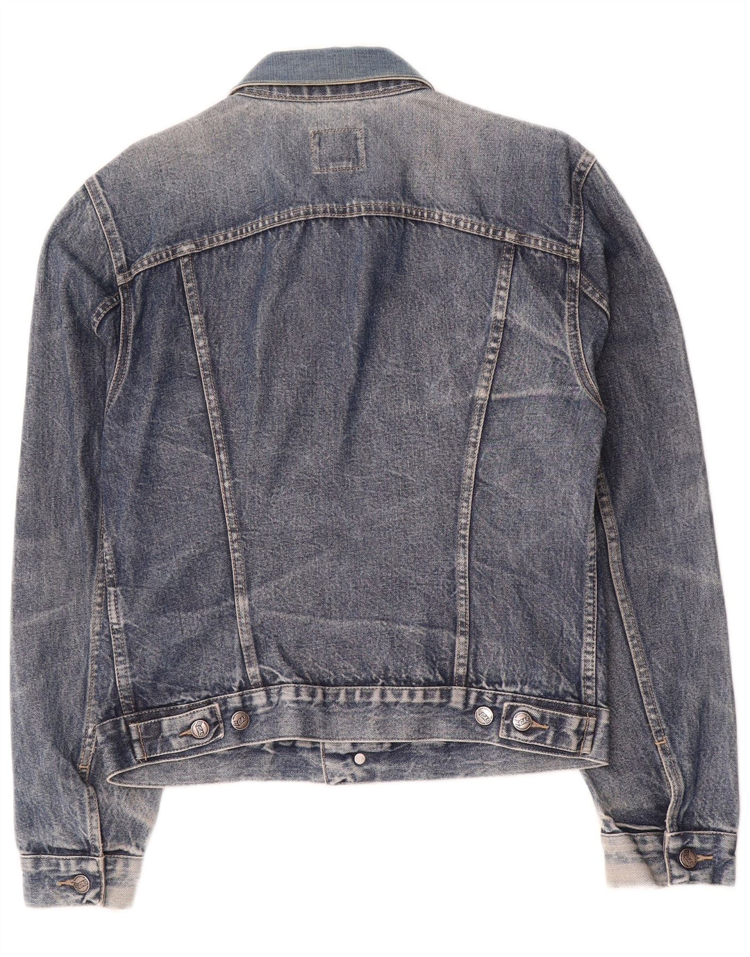 Gas Mens Denim Jacket UK 40 Large Blue Cotton