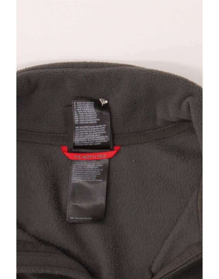 The North Face Mens Fleece Jacket UK 38 Medium Grey Polyester