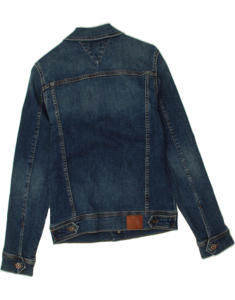 TOMMY HILFIGER Boys Denim Jacket 13-14 Years Navy Blue Cotton | Vintage Tommy Hilfiger | Thrift | Second-Hand Tommy Hilfiger | Used Clothing | Messina Hembry 