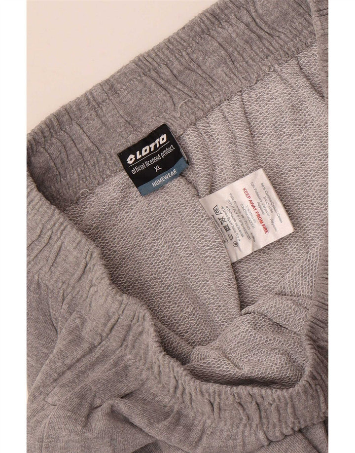 Lotto Mens Tracksuit Trousers XL Grey Flecked Cotton