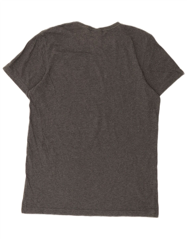 Adidas Mens Graphic T-Shirt Top Medium Grey Cotton