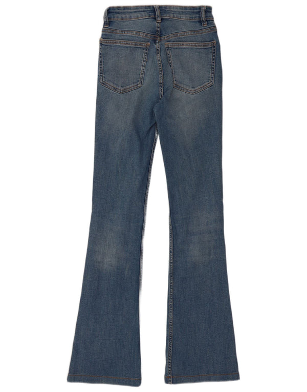 Zara Womens Flared Jeans EU 34 2XS W24 L30 Blue