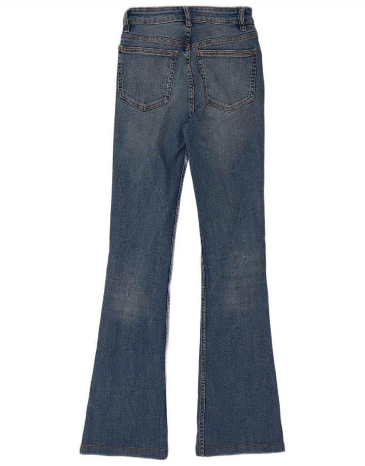 Zara Womens Flared Jeans EU 34 2XS W24 L30 Blue