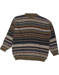 C&A Mens Crew Neck Jumper Sweater 2XL Multicoloured Fair Isle