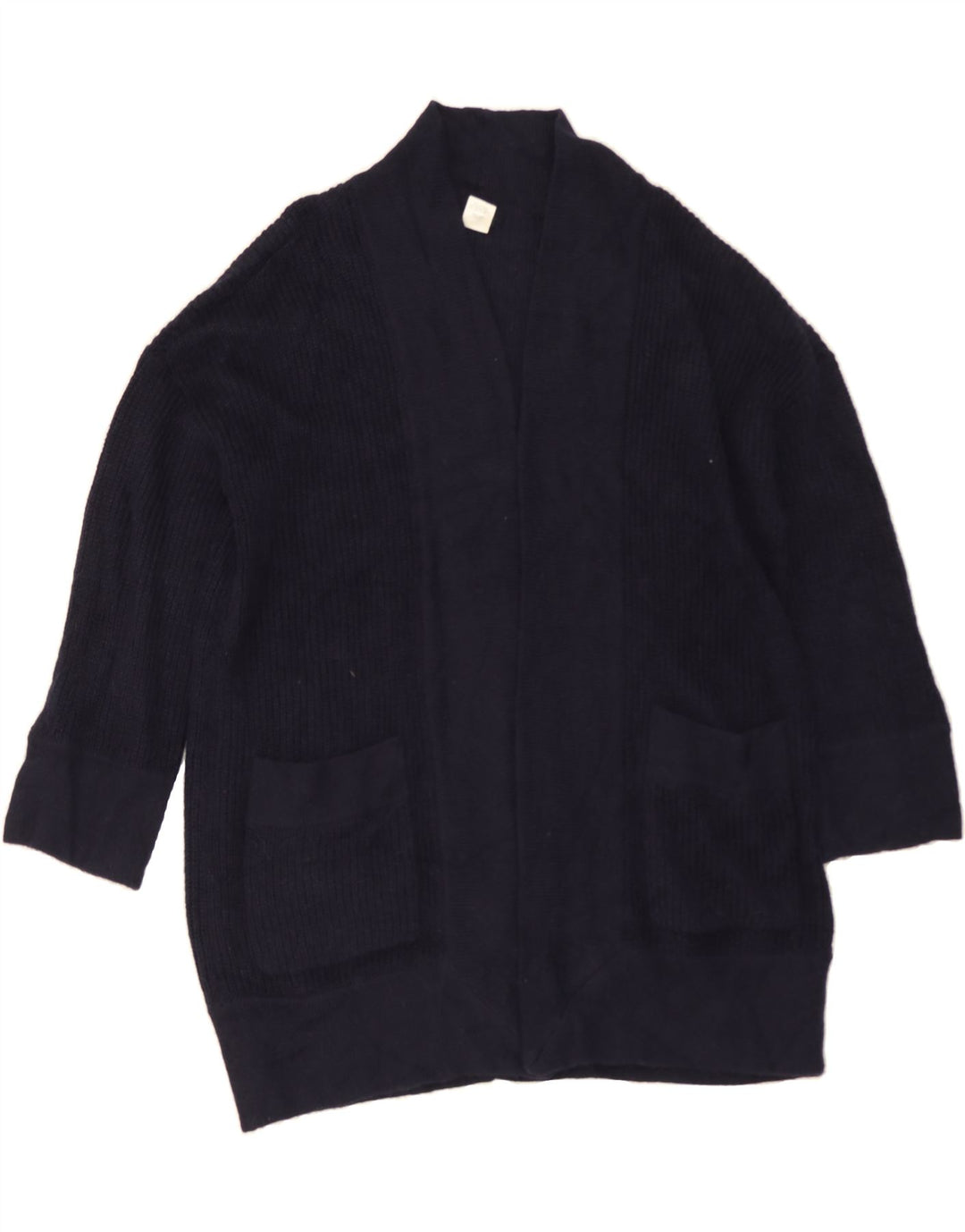J. CREW Womens Oversized Longline Cardigan Sweater UK 14 Medium Navy Blue Vintage J. Crew and Second-Hand J. Crew from Messina Hembry 