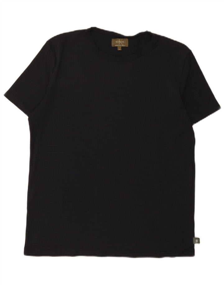 Calvin Klein Womens Khakis T-Shirt Top UK 14 Large Black