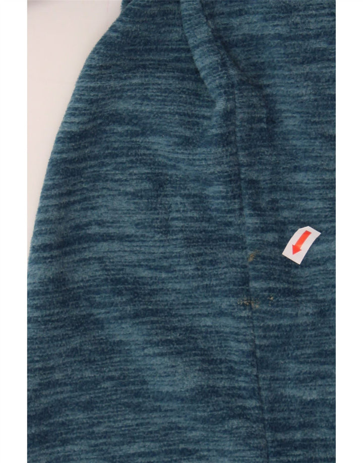 MOUNTAIN WAREHOUSE Mens Zip Neck Fleece Jumper Small Blue Polyester Vintage Mountain Warehouse and Second-Hand Mountain Warehouse from Messina Hembry 