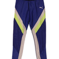 Puma Womens Graphic Leggings UK 12 Medium  Blue Colourblock