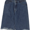Cheap Monday Mens Denim Bermuda Shorts W29 Small Navy Blue Cotton