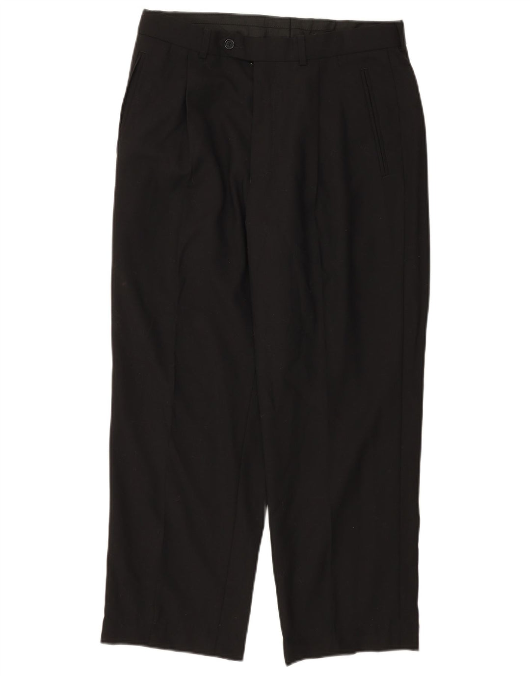 Marks & Spencer Mens St. Michael Pegged Suit Trousers W32 L26 Black