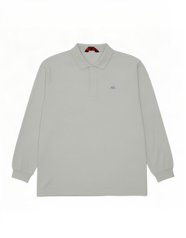 Kappa Mens Long Sleeve Polo Shirt Large Blue Cotton