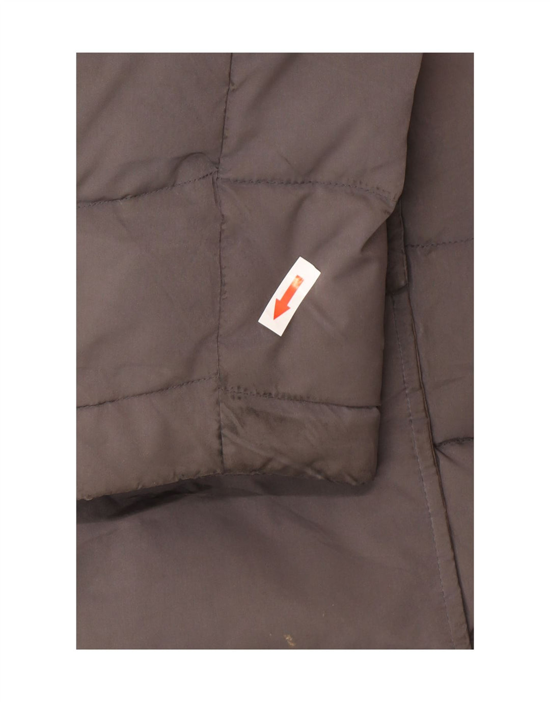 Massimo Dutti Womens Hooded Padded Coat UK 40 Large Grey Polyester