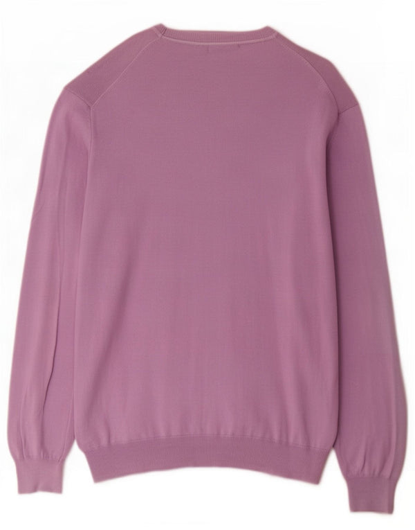 Trussardi Mens Boat Neck Jumper Sweater 3XL Purple
