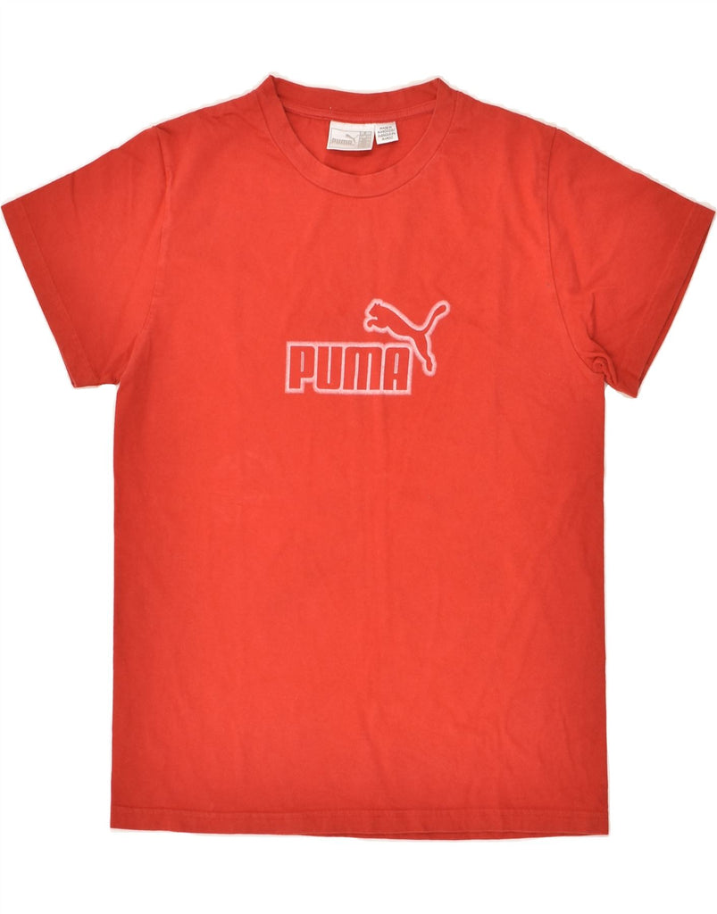 PUMA Womens Graphic T-Shirt Top UK 18 XL Red | Vintage Puma | Thrift | Second-Hand Puma | Used Clothing | Messina Hembry 