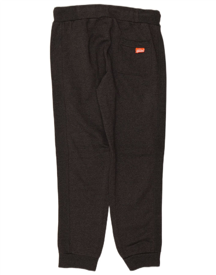 SUPERDRY Womens Slim Fit Tracksuit Trousers Joggers UK 14 Large  Grey