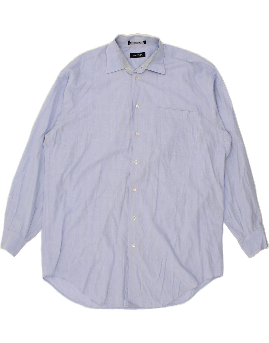 NAUTICA Mens Shirt 2XL Blue Check Cotton Vintage Nautica and Second-Hand Nautica from Messina Hembry 