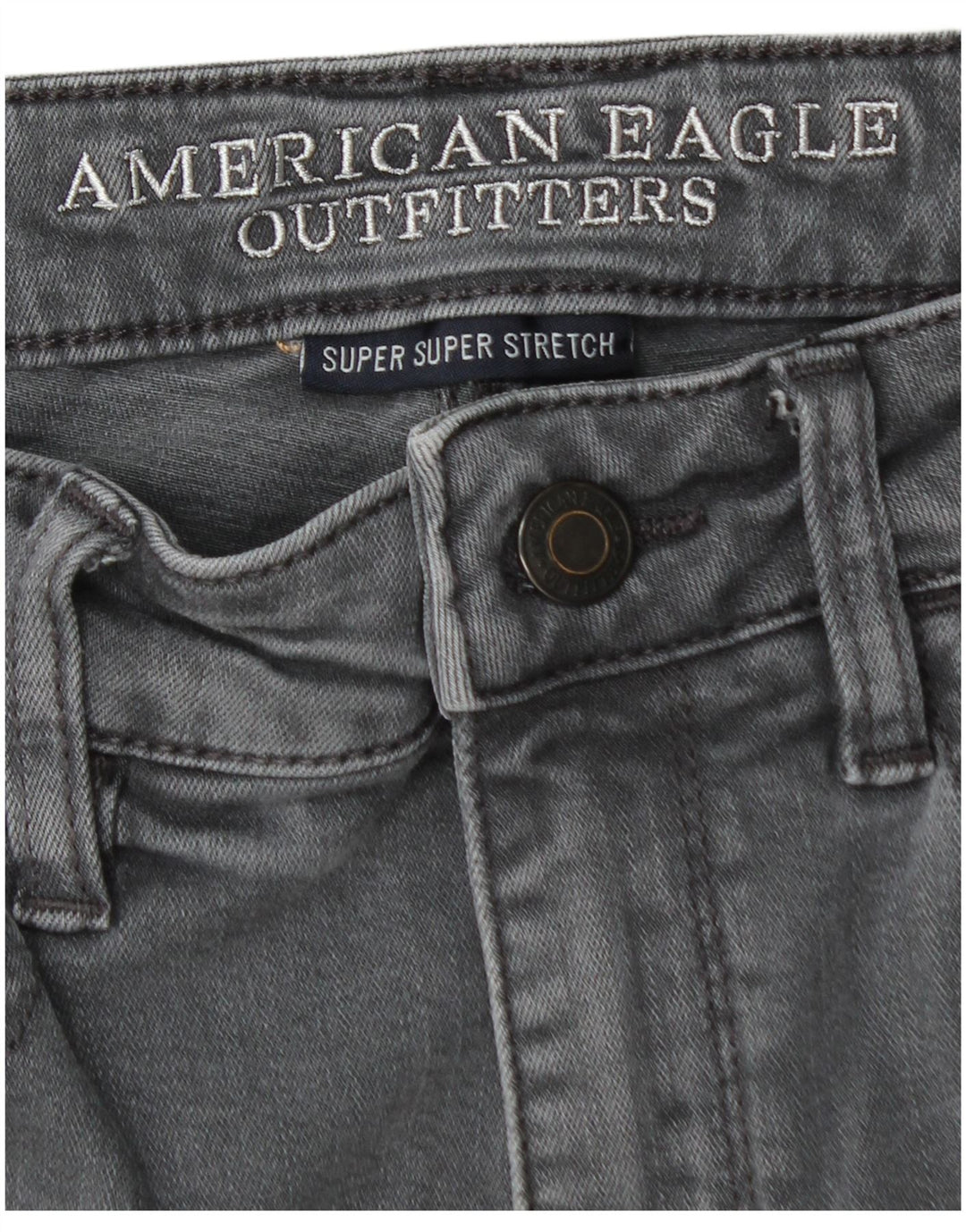 AMERICAN EAGLE OUTFITTERS Womens Skinny Jeans UK 10 Small W28 L29 Grey