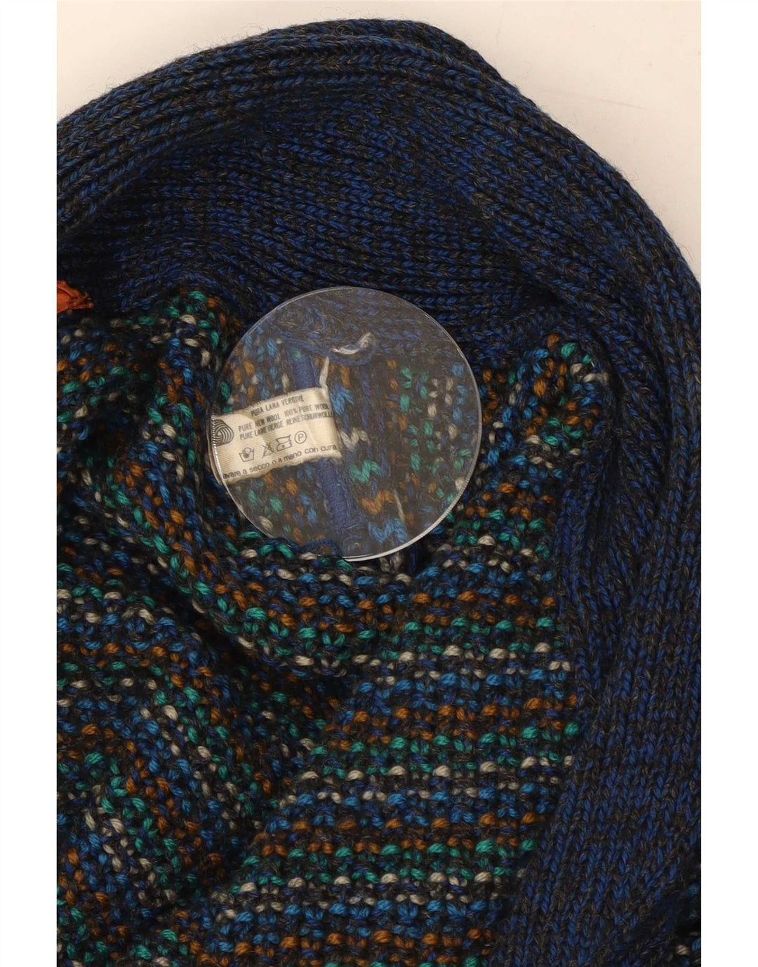 Missoni Mens Cardigan Sweater Medium Multicoloured Striped Wool