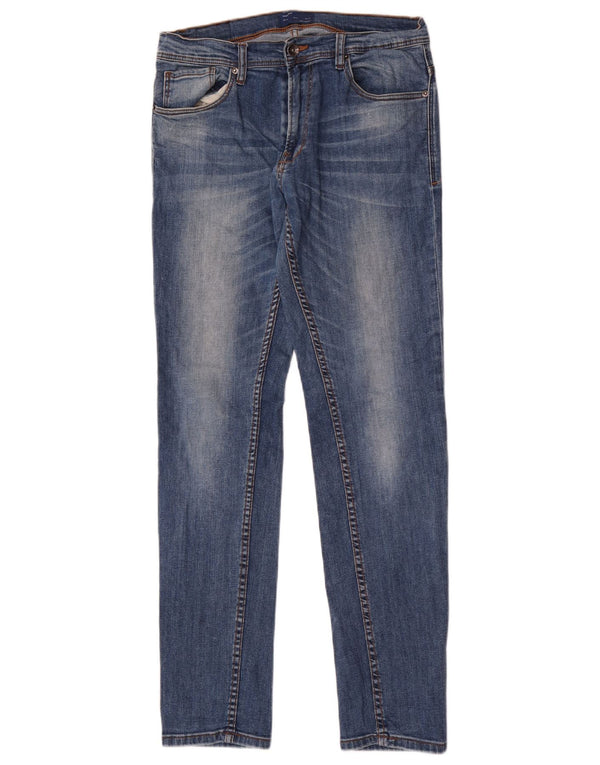 Zara Mens Slim Jeans EU 40 Medium W31 L32 Blue Cotton
