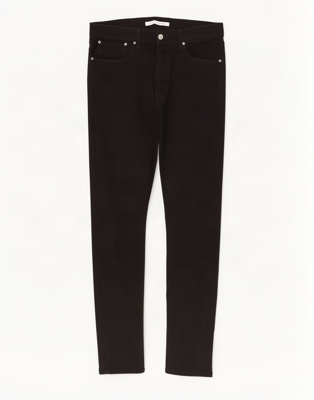 Calvin Klein Mens Slim Jeans W32 L34 Black Cotton