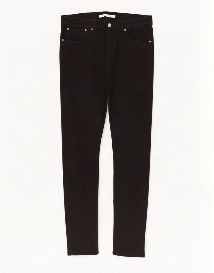Calvin Klein Mens Slim Jeans W32 L34 Black Cotton