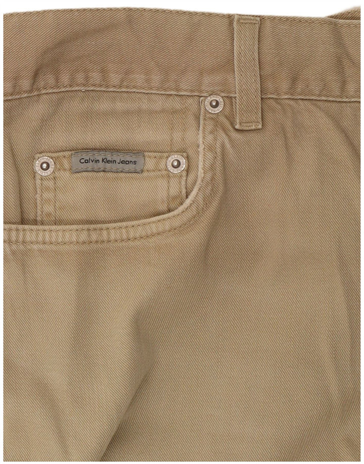Calvin Klein Mens Straight Jeans W34 L29 Beige