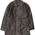 Vintage Mens Leather Coat UK 44/46 XL Black Leather