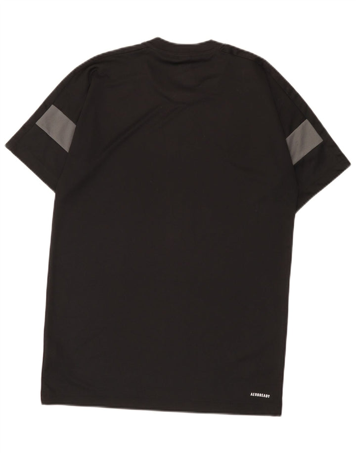 Adidas Mens Aeroready T-Shirt Top Small Black Colourblock Polyester